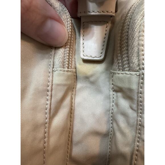 Auth Vintage Prada Cream Ivory Nylon Backpack Mini - Picture 15 of 16